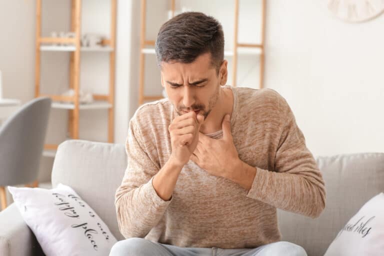 stomach pain when coughing