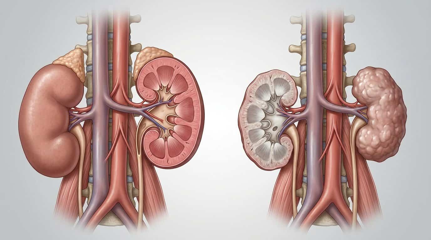 normal vs abnormal kidney ultrasound